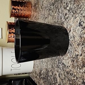 Black Ceramic Plant Pot 5.5" L x 4.5" W Home Decor